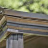 Gazebo 10X14 Pieds Toit Polycarbonate (Gris) – Image 3