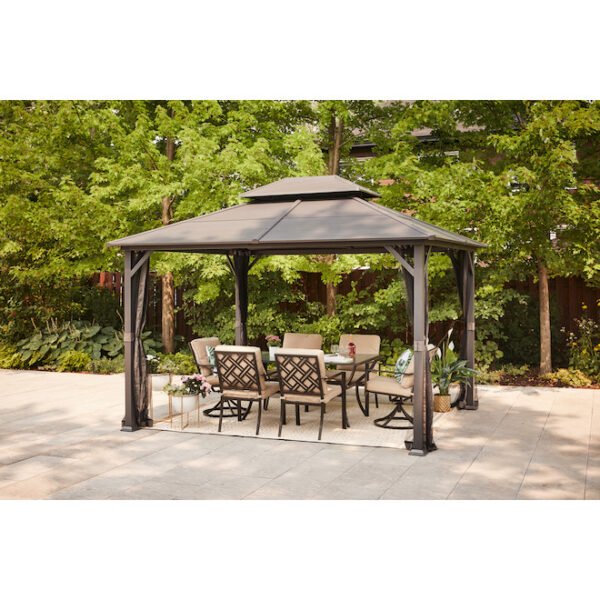 Spécial Gazebo Style Selections 10x12 Pieds Toit Acier  INSTALLATION INCLUSE – Image 2